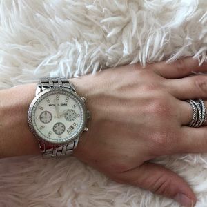 Michael Kors Silver Tone Watch - Small Wrist
